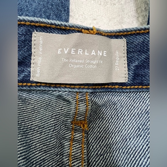 Everlane Jean The Relaxed Straight Fit Organic Cotton Medium Wash Women’s 27 - Picture 5 of 9